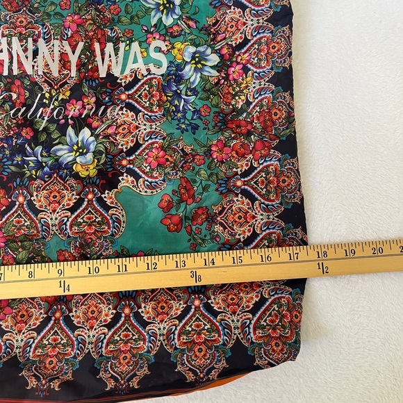 JOHNNY WAS NYLON SHOPPING BAG Shoulder Foldable Tote Beach Reusable Hippie - Picture 4 of 6